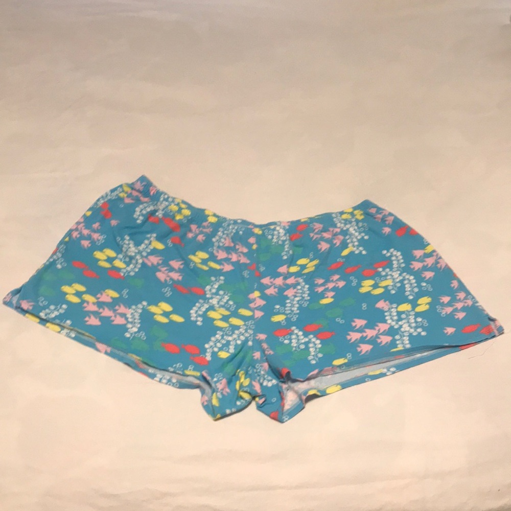 PINK Brand Blue Fish 🐠 Print Pajama Shorts